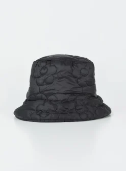 Princess Polly Reina Puffer Hat  Black Hot
