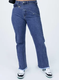 Princess Polly Reine Yolk Detailjeans   Denim Outlet