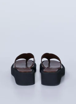 Princess Polly Remi Sandal Chocolate   Brown Best