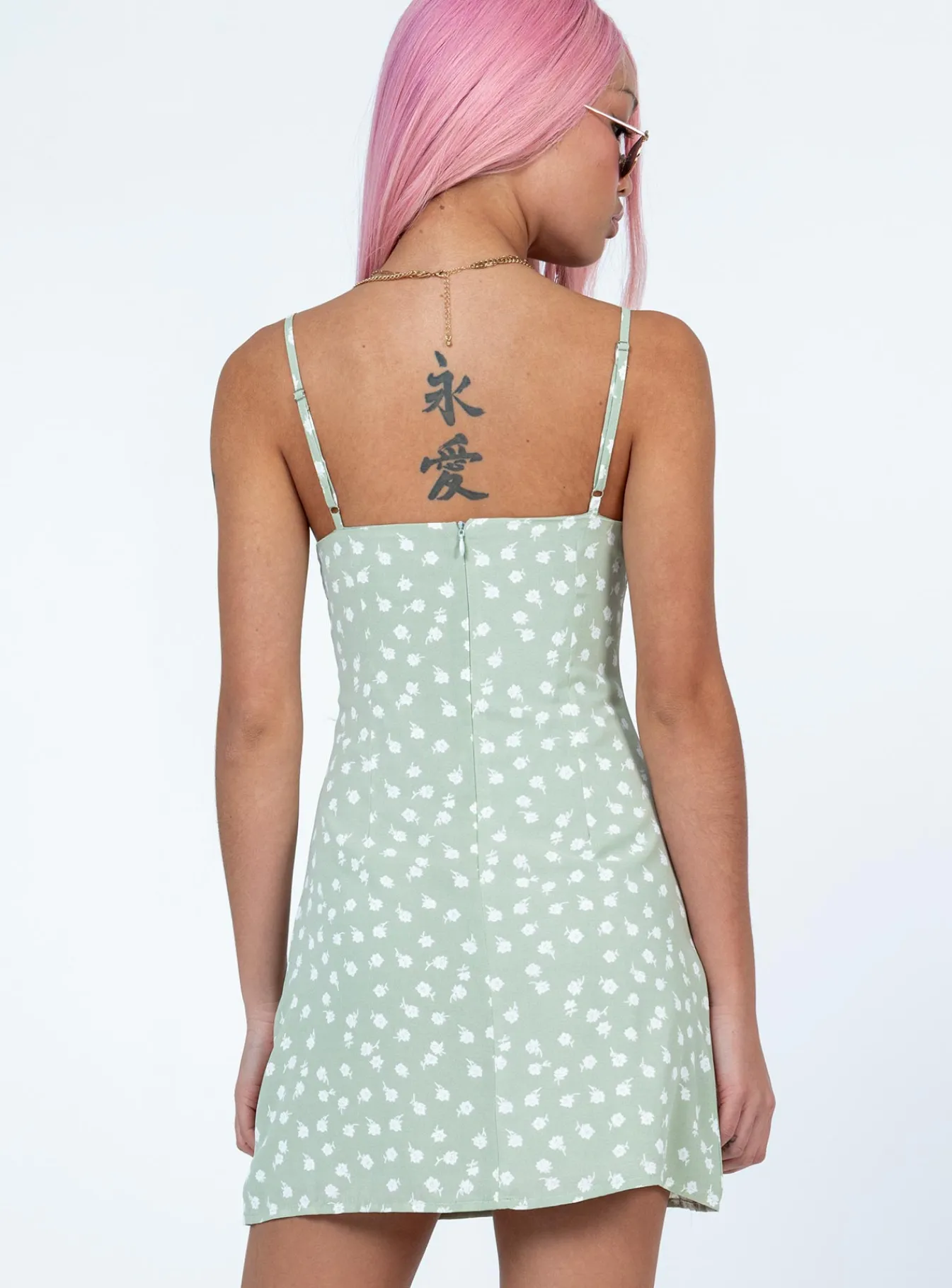 Princess Polly Remia Mini Dress Green Best Sale