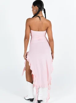 Princess Polly Rendezvous Strapless Midi Dress  Blush Outlet