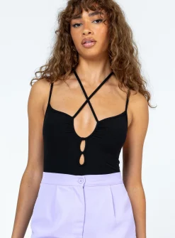 Princess Polly Renzo Bodysuit  Black Store