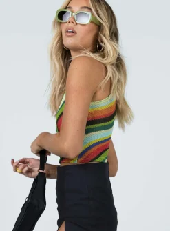 Princess Polly Retrace Top  Multi Flash Sale