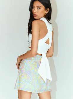 Princess Polly Retro Swirl Wrap Mini Skirt   Multi Best