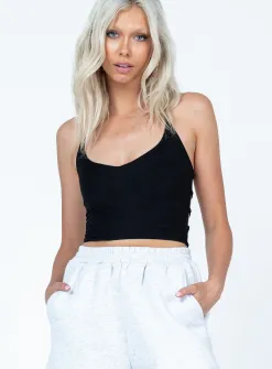 Princess Polly Revesby Top  Black Hot