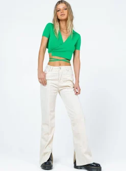 Princess Polly Reynolds Top  Green Sale