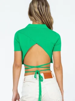 Princess Polly Reynolds Top  Green Sale