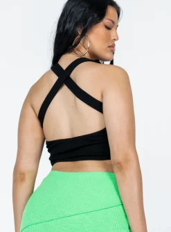 Princess Polly Reynor Top  Black Cheap