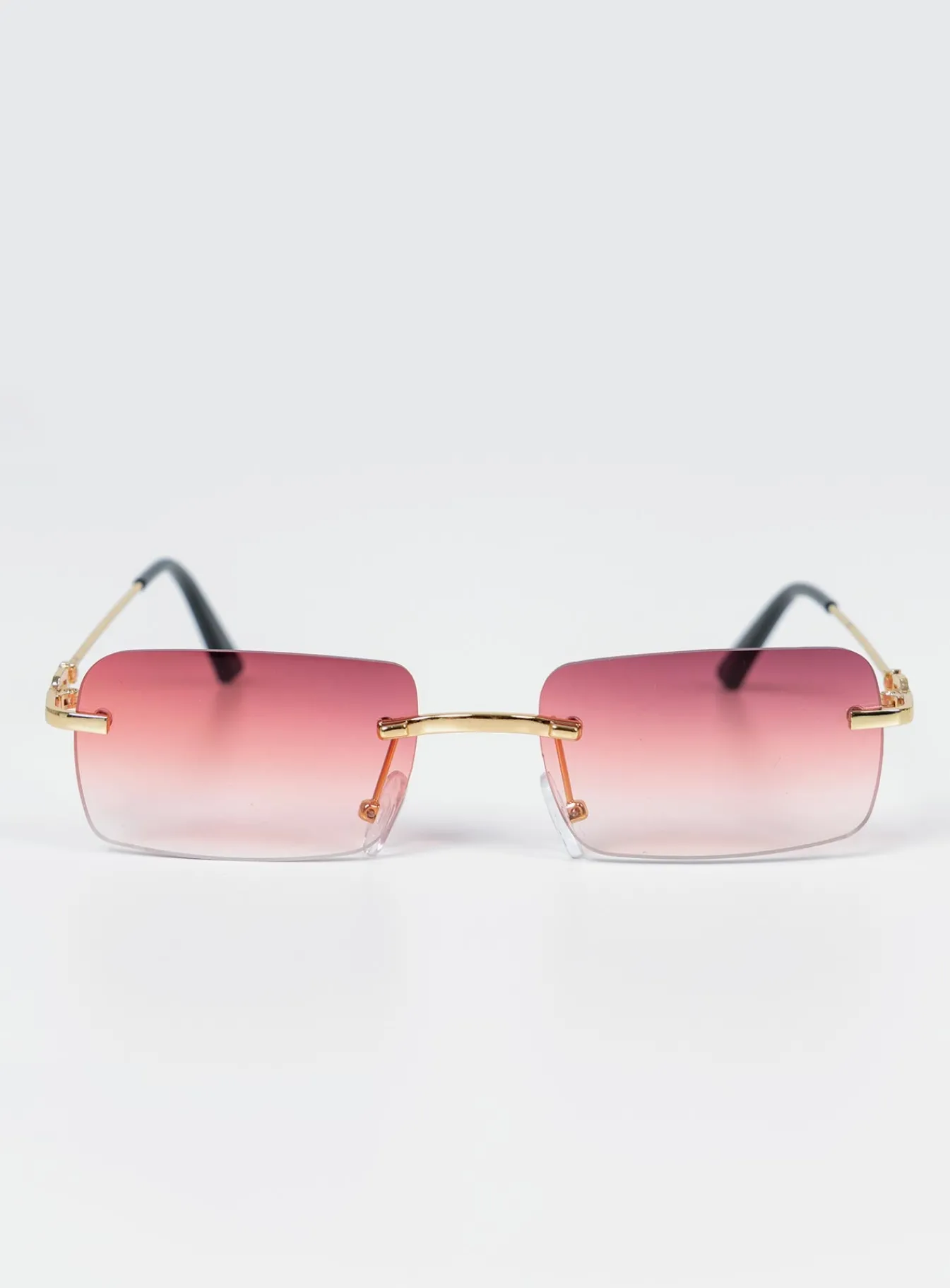 Princess Polly Reynton Sunglasses Dark Red Cheap