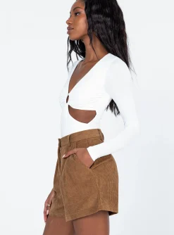 Princess Polly Rhanni Shorts  Brown Fashion