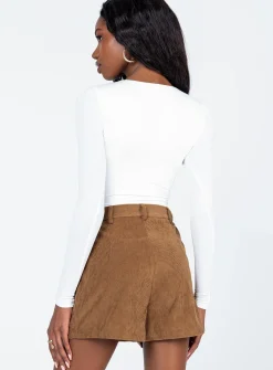 Princess Polly Rhanni Shorts  Brown Fashion