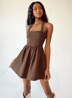 Princess Polly Rhea Mini Dress Brown Store