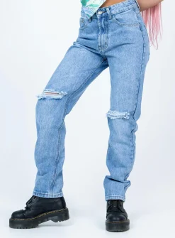 Princess Polly Rheannon Straight Legjeans   Denim Clearance
