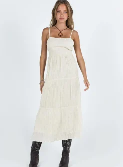 Princess Polly Ricci Maxi Dress Ivory Best Sale