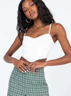 Princess Polly Ridley Top  White Online
