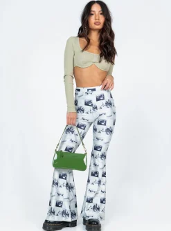 Princess Polly Rilynn Long Sleeve Top  Green Cheap