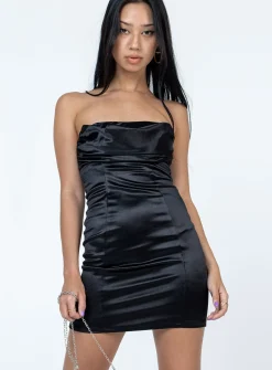 Princess Polly Rina Strapless Mini Dress Black Discount