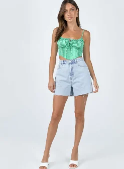 Princess Polly Rinaldi Top  Green Online