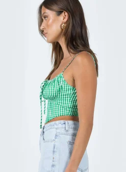 Princess Polly Rinaldi Top  Green Online