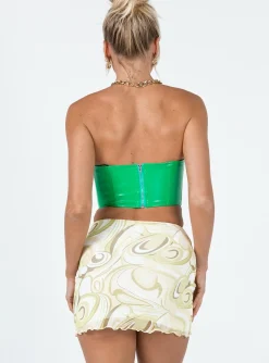 Princess Polly Ringo Mini Skirt  Yellow Sale