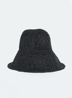 Princess Polly Risa Hat  Black Clearance