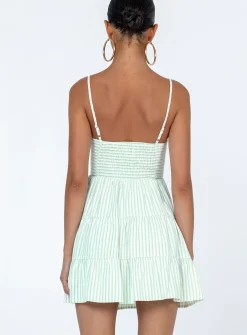 Princess Polly Rise Up Mini Dress Green Fashion