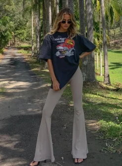 Princess Polly Rita Roberts Flares   Beige Store