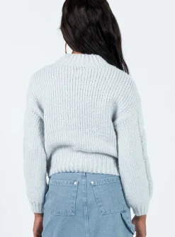 Princess Polly Ritson Sweater  Grey Flash Sale
