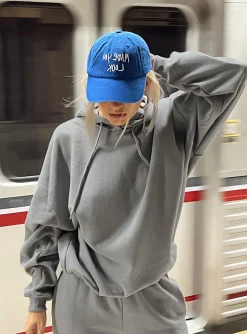 Princess Polly Ritu Oversized Hoodie  Charcoal Hot