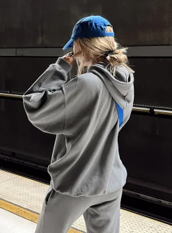 Princess Polly Ritu Oversized Hoodie Charcoal Hot