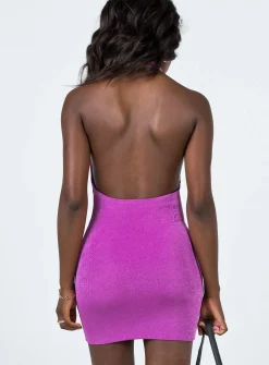 Princess Polly Riviera Mini Dress Purple Clearance