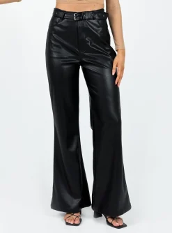 Princess Polly Road Trip Pants  Black Best Sale