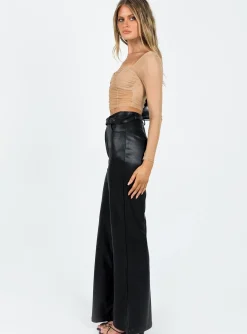 Princess Polly Road Trip Pants  Black Best Sale