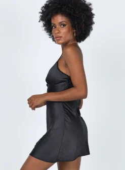 Princess Polly Roman Mini Dress  Black Clearance