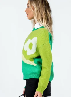 Princess Polly Ronalee Sweater  Green Best