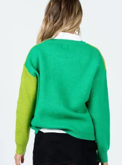 Princess Polly Ronalee Sweater  Green Best