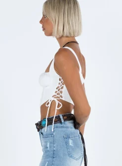 Princess Polly Rosello Top White Shop