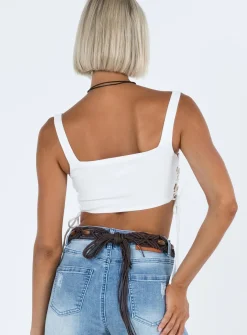 Princess Polly Rosello Top White Shop