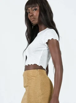Princess Polly Rosier Top  White Hot