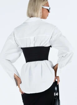 Princess Polly Rosina Underbust Corset Black Shop