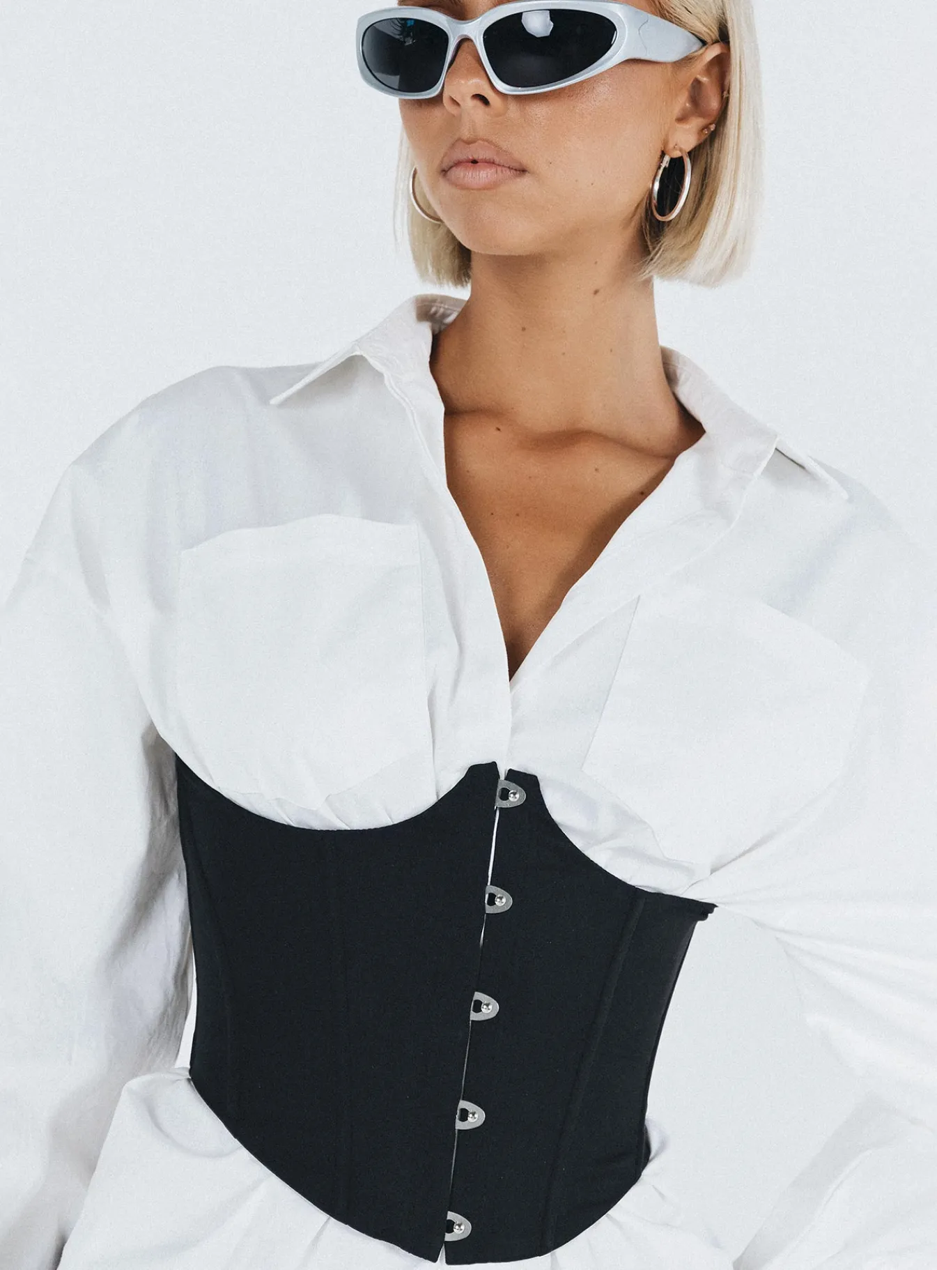 Princess Polly Rosina Underbust Corset Black Shop