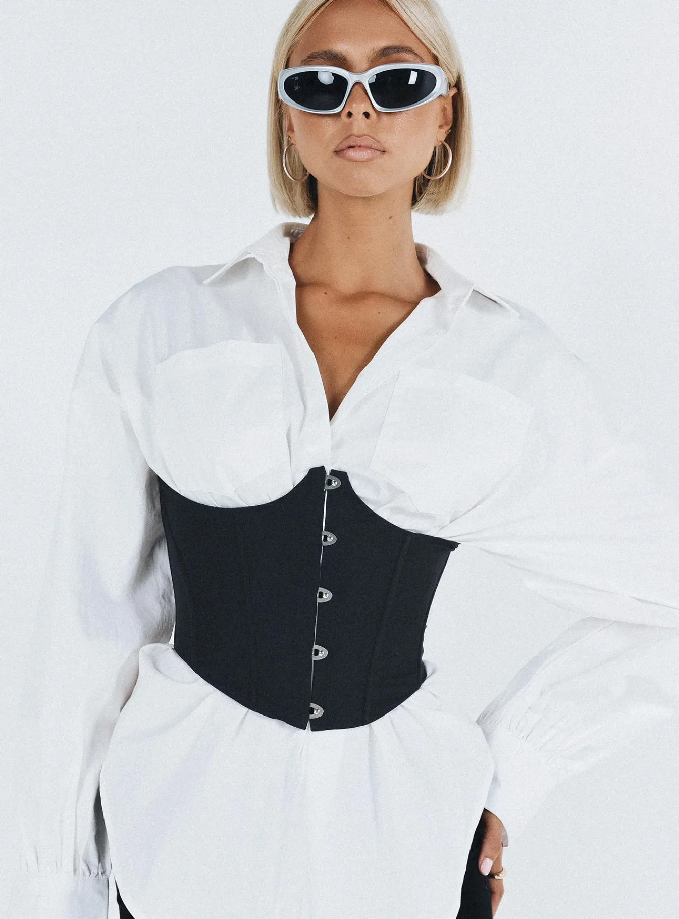 Princess Polly Rosina Underbust Corset Black Shop