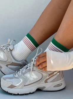 Princess Polly Rourke Socks  White Hot