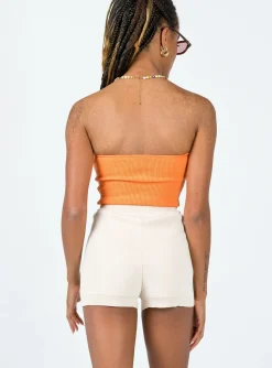 Princess Polly Rowen Basic Knit Shorts Beige Cheap