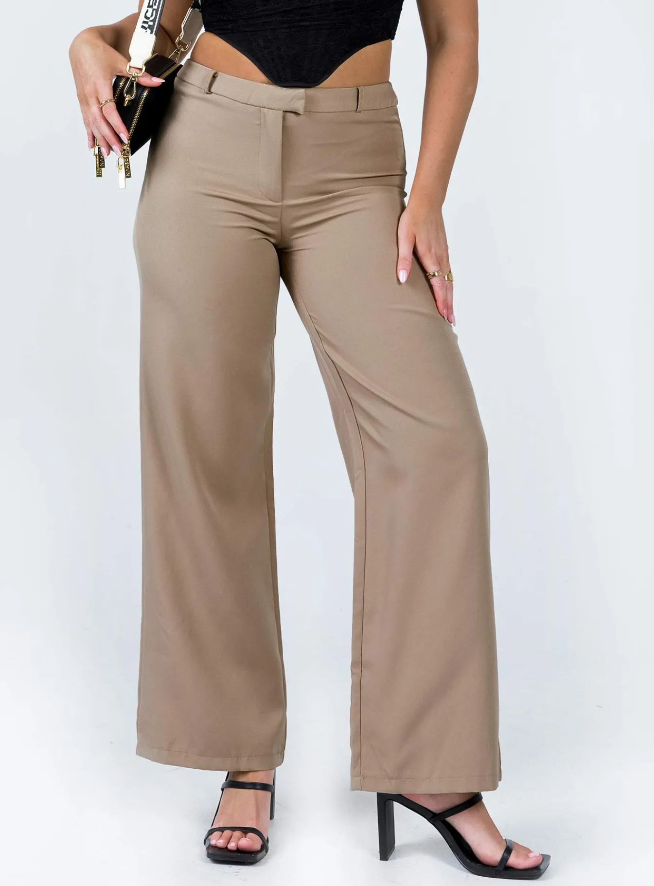 Princess Polly Rozzila Pants Taupe Brown Sale