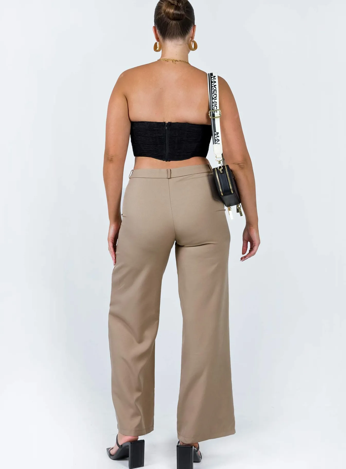 Princess Polly Rozzila Pants Taupe Brown Sale