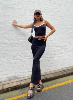 Princess Polly Rue Chunky Sandals  Black Store