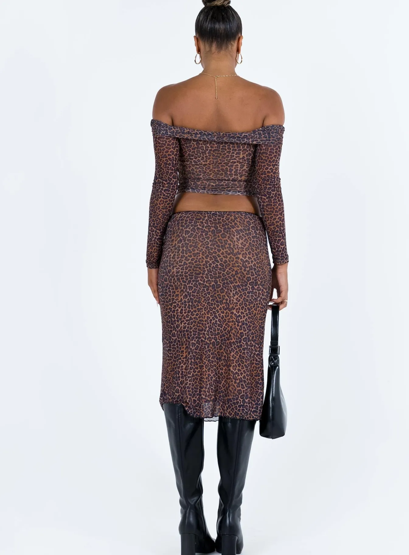 Princess Polly Rujha Midi Skirt Leopard Sale