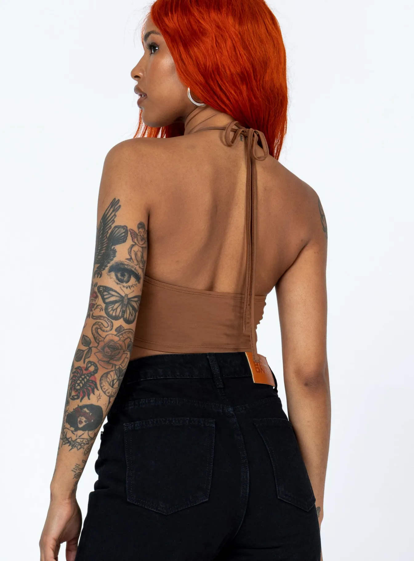 Princess Polly Rumi Top Brown Fashion