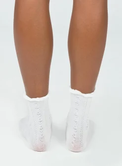 Princess Polly Rutherford Socks  White Outlet